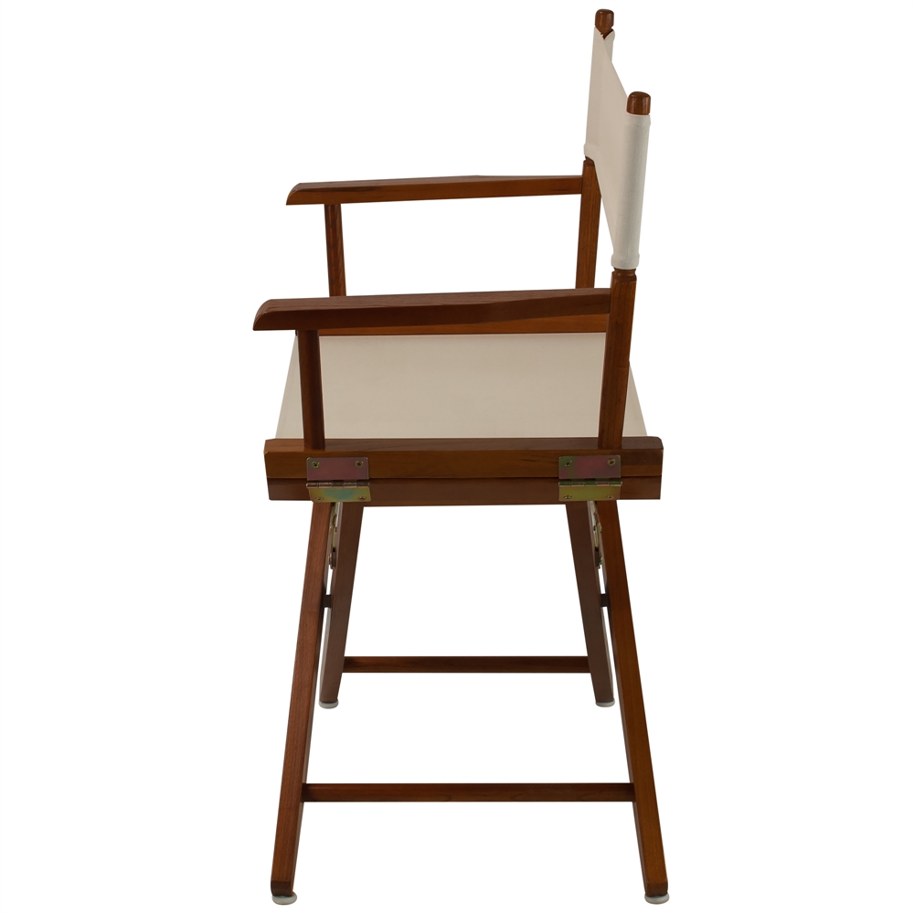 American Trails Extra-Wide Premium 18"  Directors Chair Mission Oak Frame W/Natural Color Cover. Picture 2