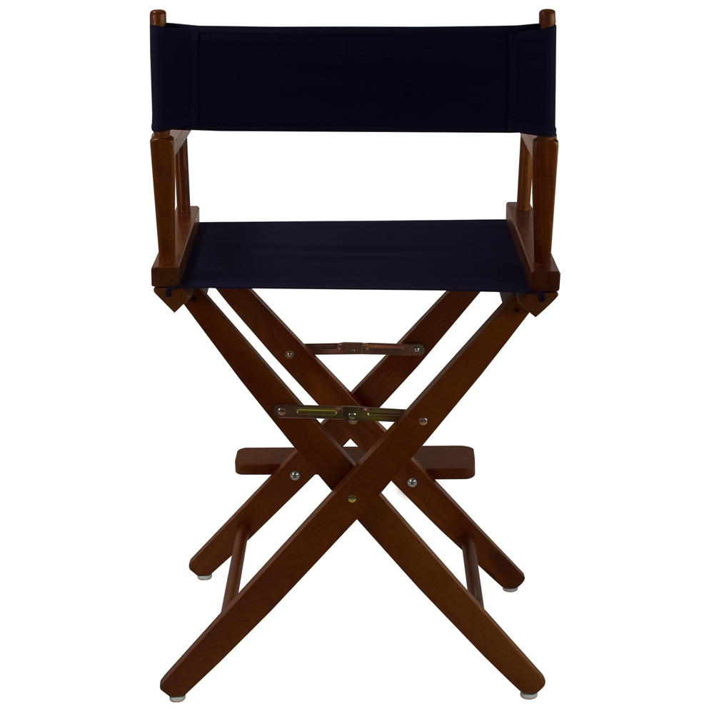 American Trails Extra-Wide Premium 24"  Directors Chair Mission Oak Frame W/Navy Color Cover. Picture 3