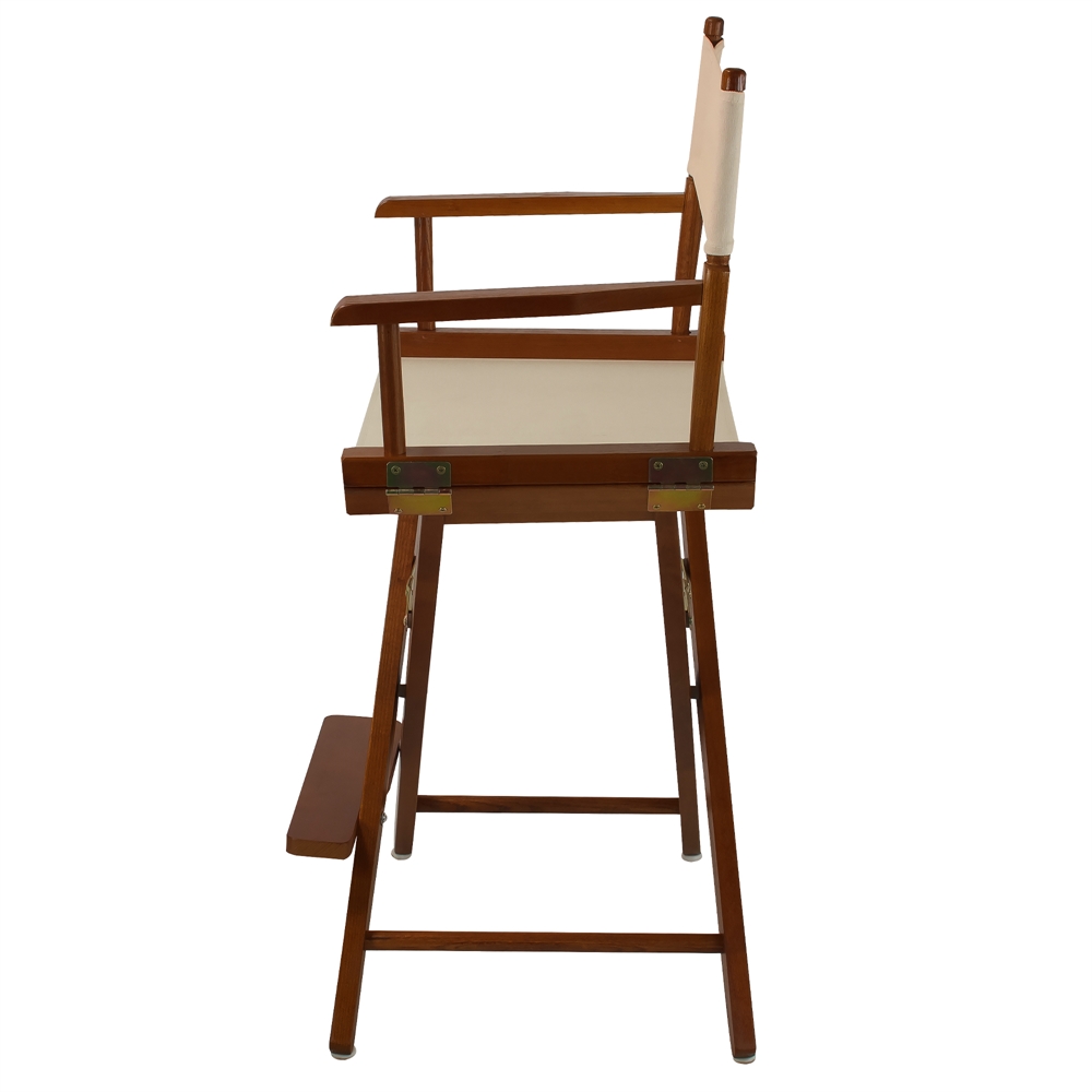 American Trails Extra-Wide Premium 24"  Directors Chair Mission Oak Frame W/Natural Color Cover. Picture 2