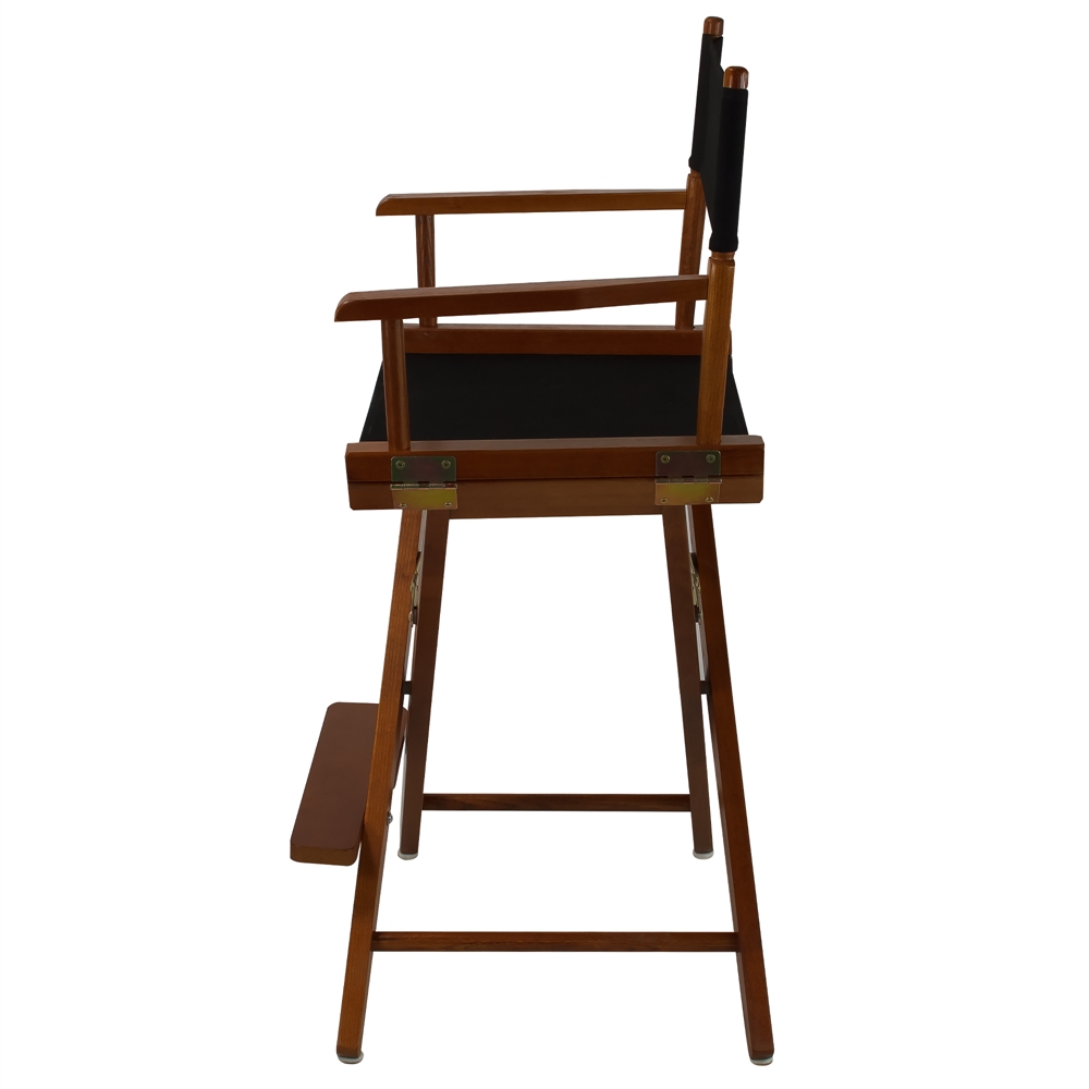 American Trails Extra-Wide Premium 24"  Directors Chair Mission Oak Frame W/Black Color Cover. Picture 2