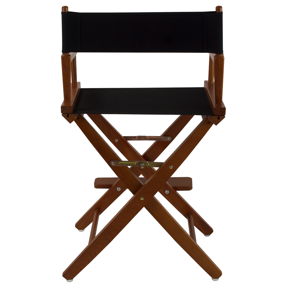 American Trails Extra-Wide Premium 24"  Directors Chair Mission Oak Frame W/Black Color Cover. Picture 3