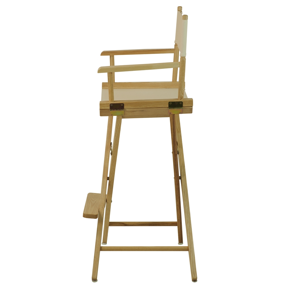 American Trails Extra-Wide Premium 30"  Directors Chair Natural Frame W/Natural Color Cover. Picture 2