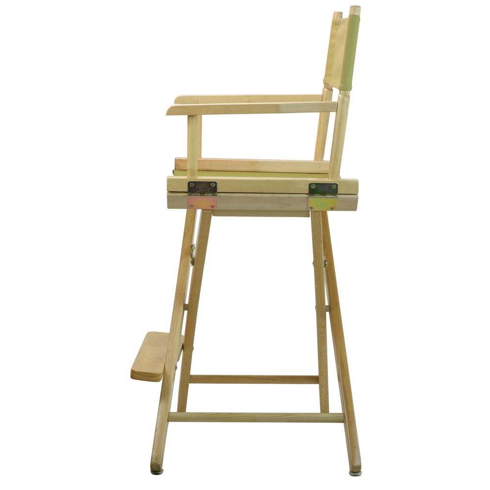 24" Director's Chair Natural Frame-Navy Blue Canvas. Picture 9