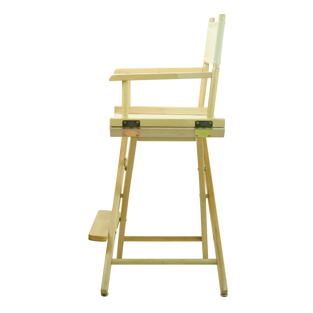 24" Director's Chair Natural Frame-Natural/Wheat Canvas. Picture 3