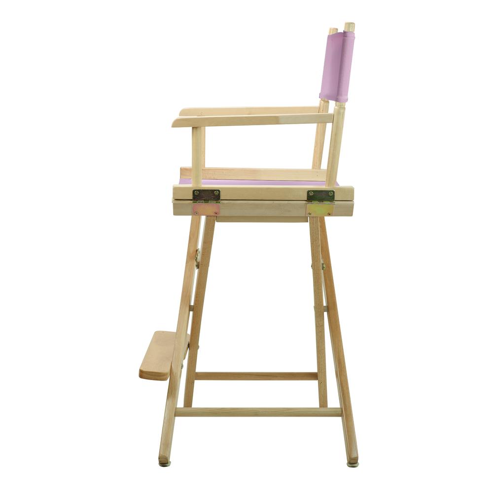 24" Director's Chair Natural Frame-Pink Canvas. Picture 2