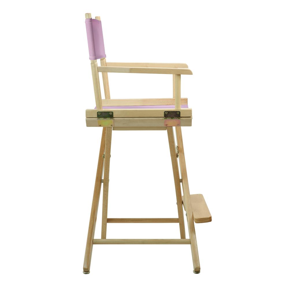 24" Director's Chair Natural Frame-Pink Canvas. Picture 3