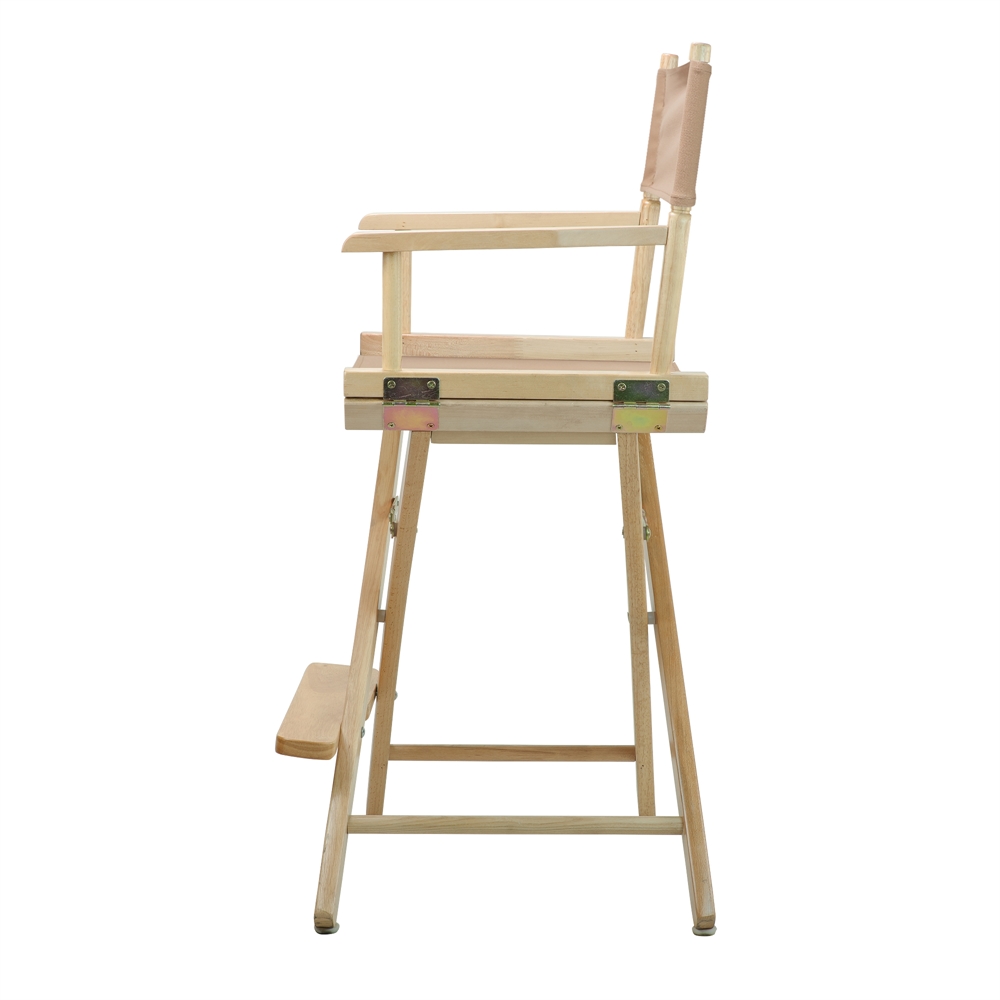 24" Director's Chair Natural Frame-Tan Canvas. Picture 3