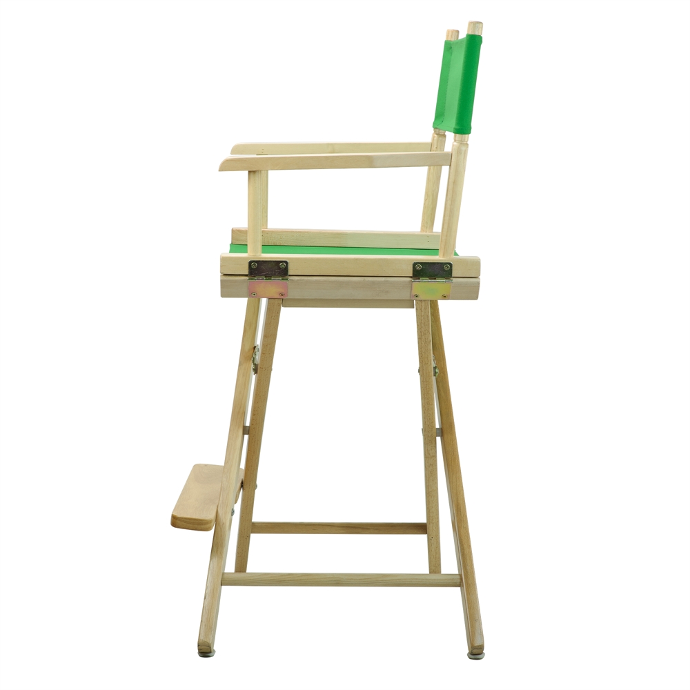 24" Director's Chair Natural Frame-Green Canvas. Picture 3