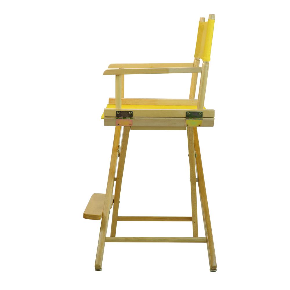 24" Director's Chair Natural Frame-Gold Canvas. Picture 2