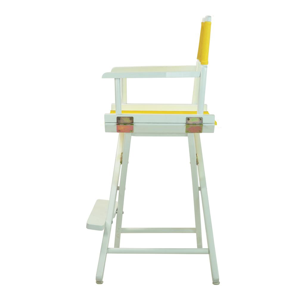 24" Director's Chair White Frame-Gold Canvas. Picture 2