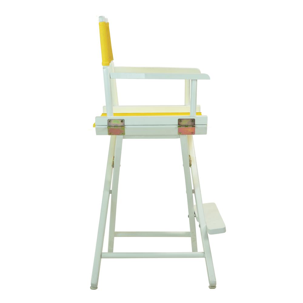 24" Director's Chair White Frame-Gold Canvas. Picture 3