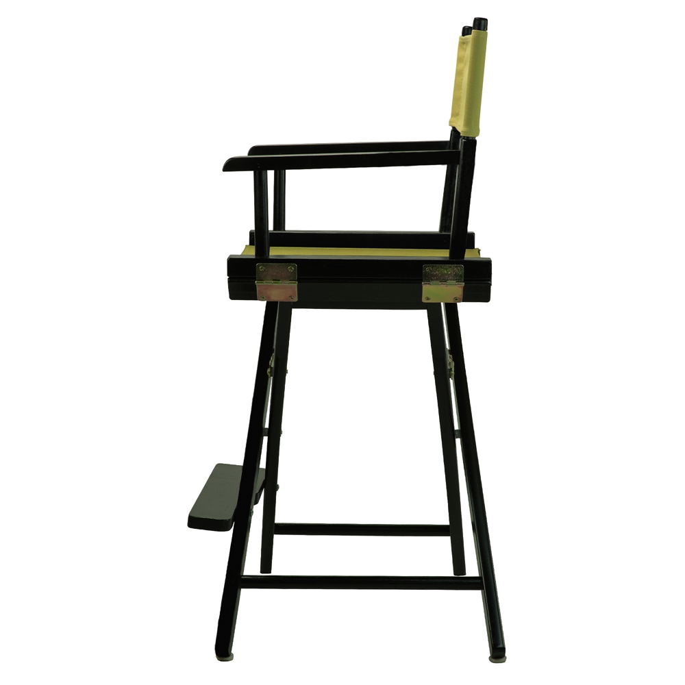24" Director's Chair Black Frame-Olive Canvas. Picture 3