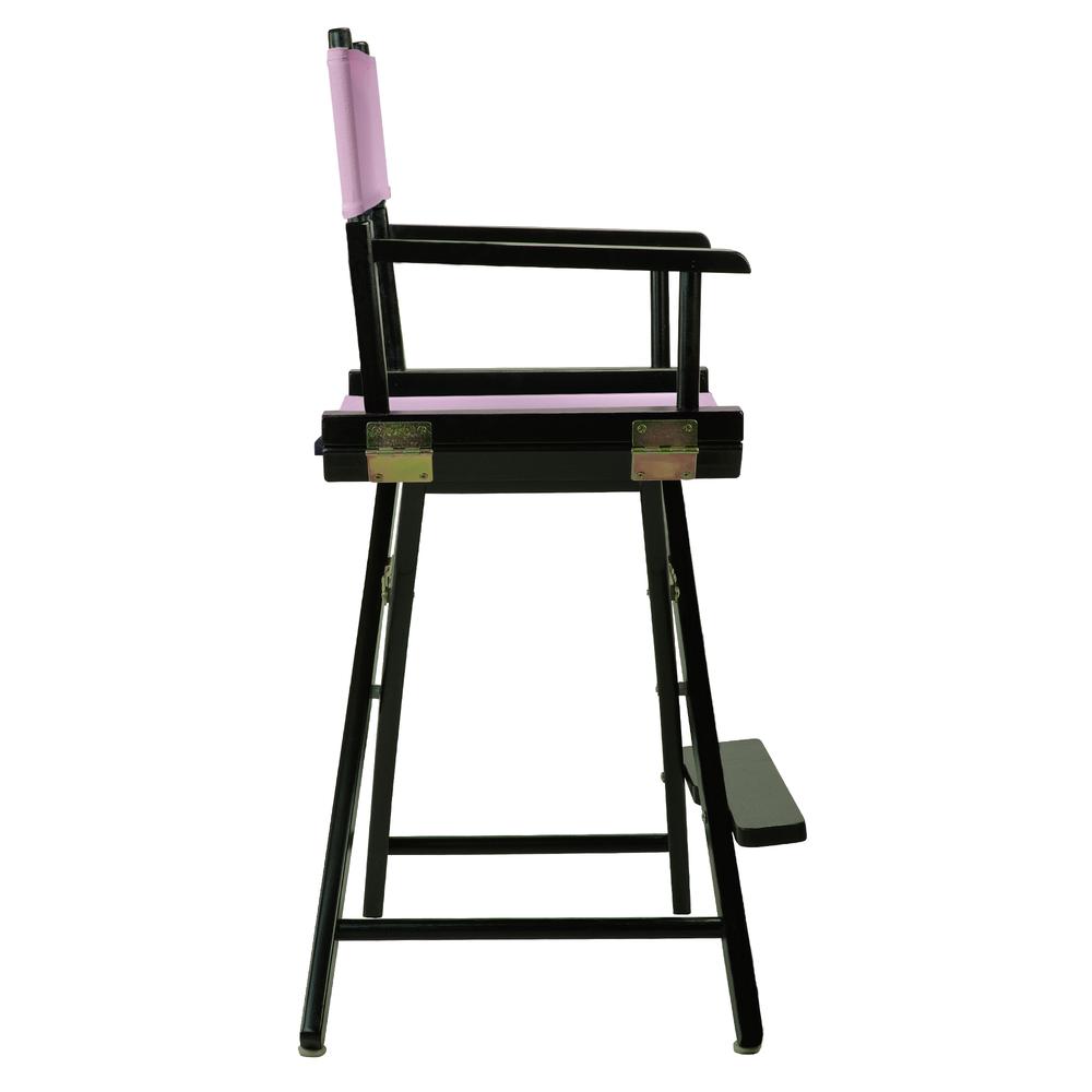 24" Director's Chair Black Frame-Pink Canvas. Picture 3