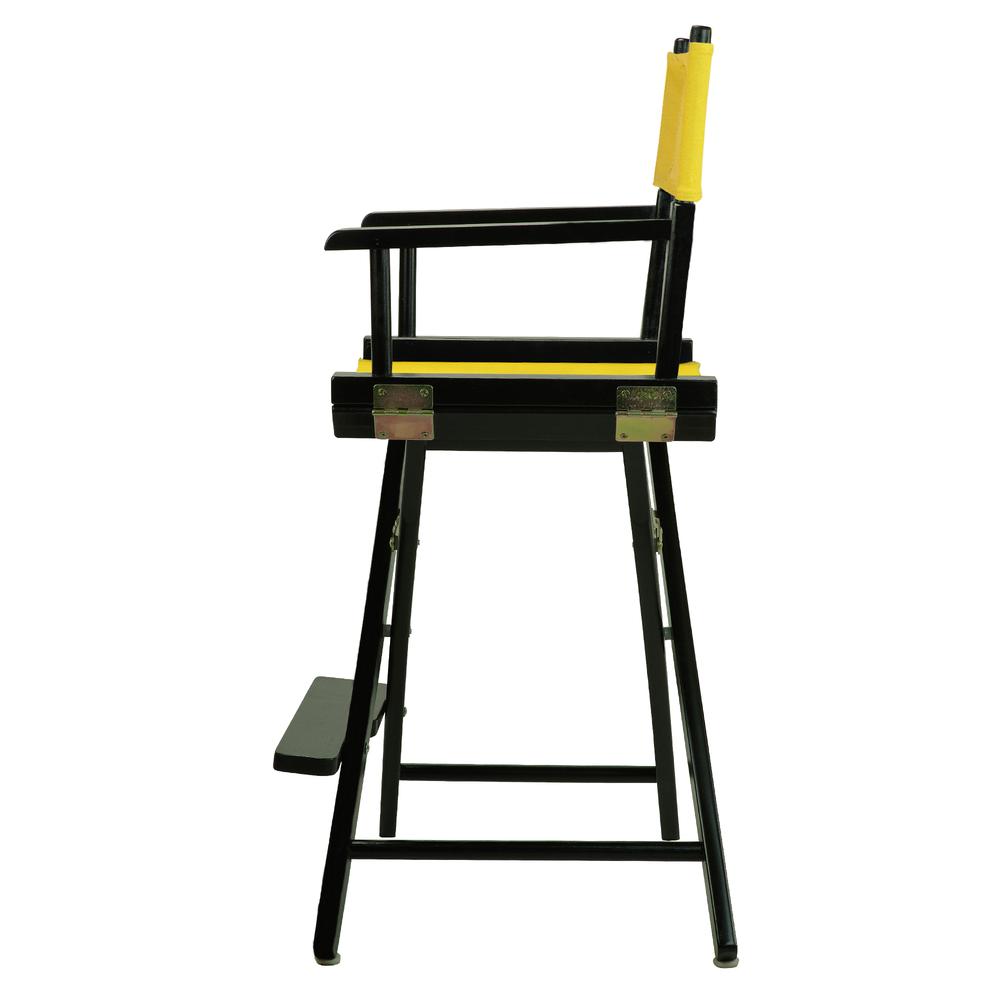 24" Director's Chair Black Frame-Gold Canvas. Picture 2