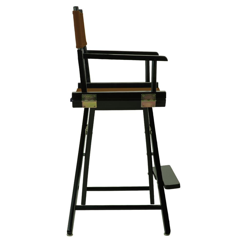 24" Director's Chair Black Frame-Brown Canvas. Picture 3