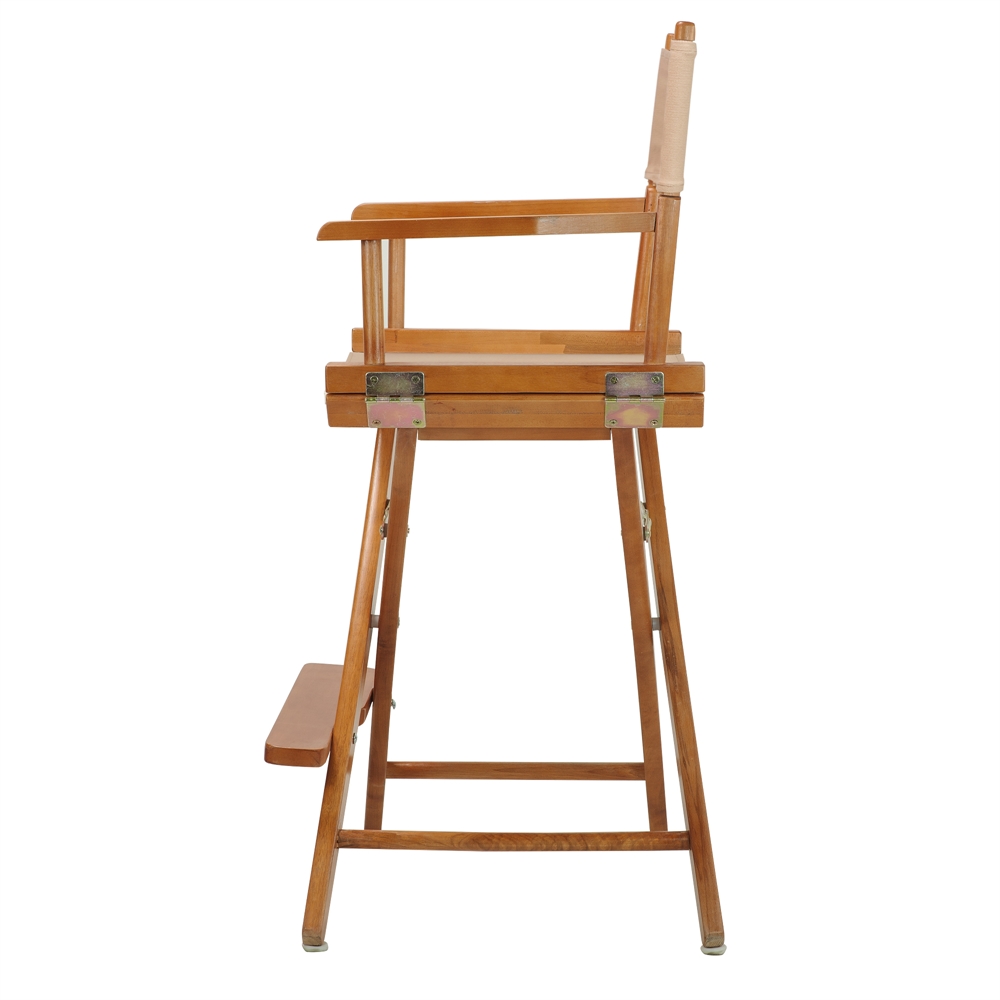 24" Director's Chair Honey Oak Frame-Tan Canvas. Picture 3
