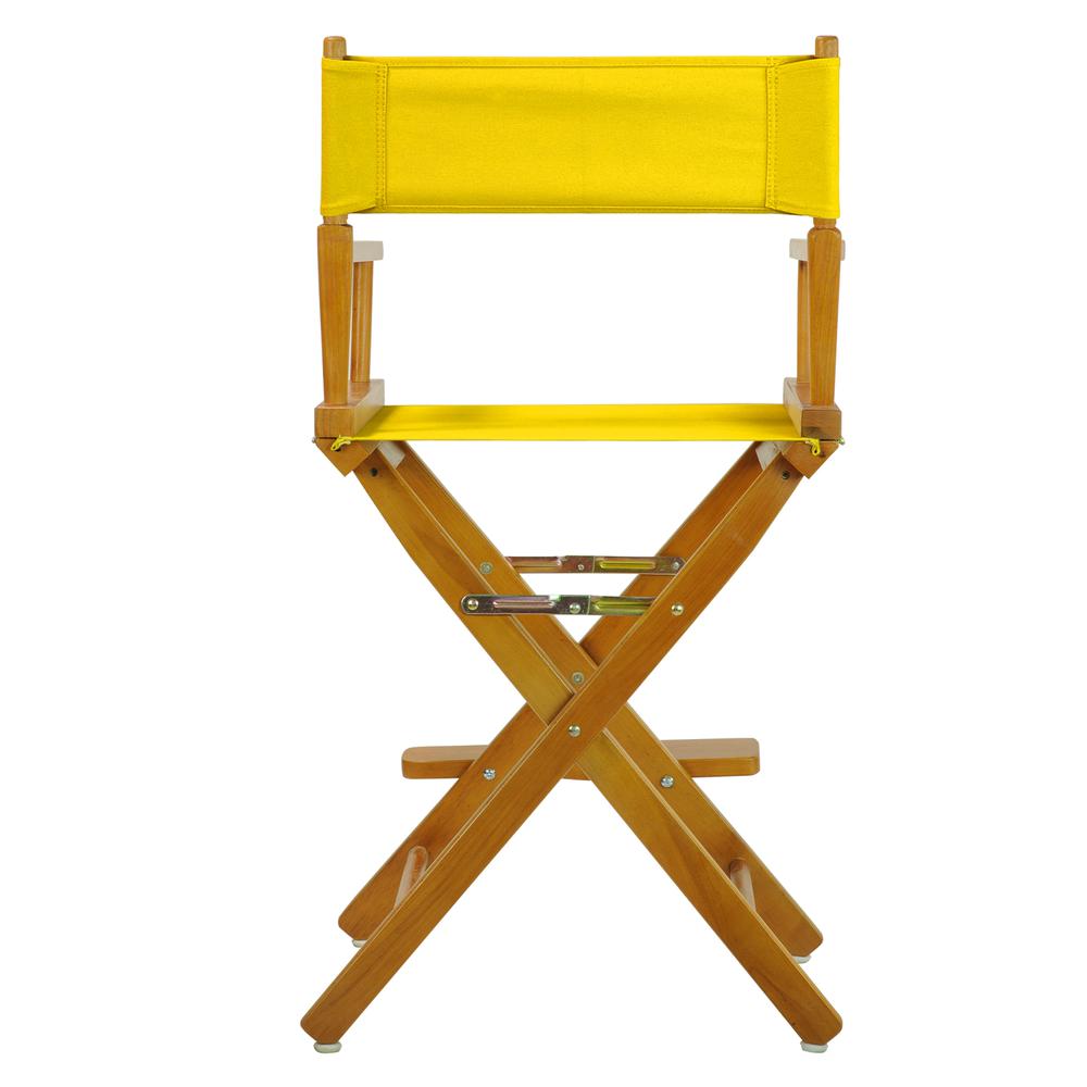 24" Director's Chair Honey Oak Frame-Gold Canvas. Picture 4
