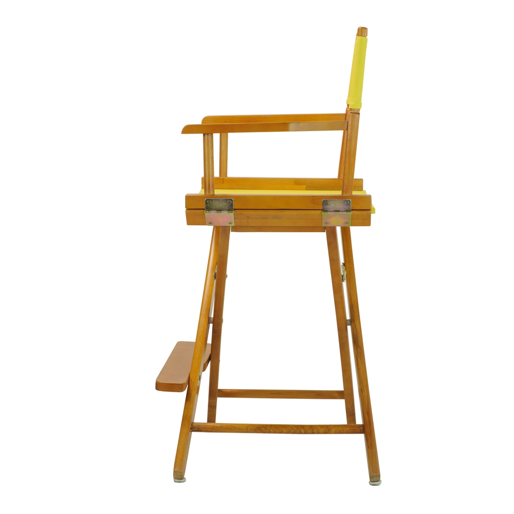 24" Director's Chair Honey Oak Frame-Royal Blue Canvas. Picture 3