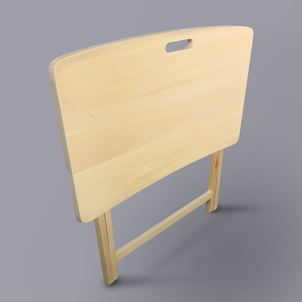 Arizona Folding Table with Solid Hardwood, Natural. Picture 7