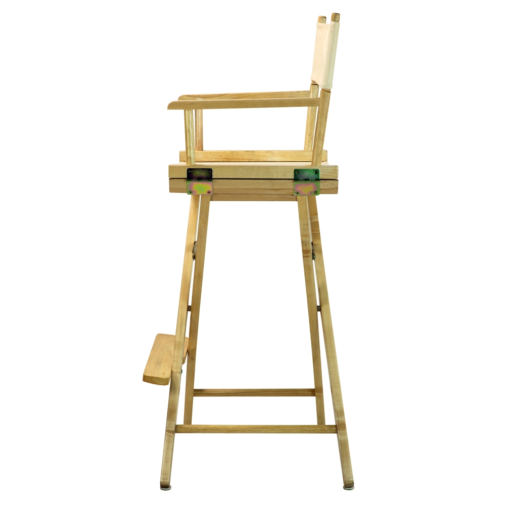 30" Director's Chair Natural Frame-Natural/Wheat Canvas. Picture 2