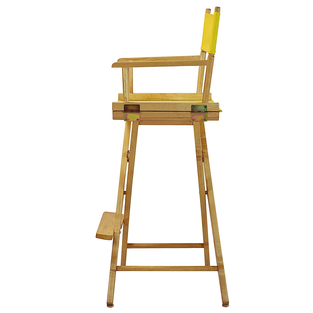30" Director's Chair Natural Frame-Yellow Canvas. Picture 2