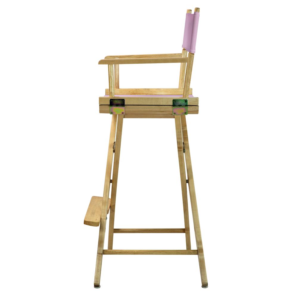 30" Director's Chair Natural Frame-Pink Canvas. Picture 2