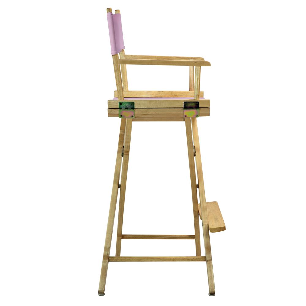 30" Director's Chair Natural Frame-Pink Canvas. Picture 3
