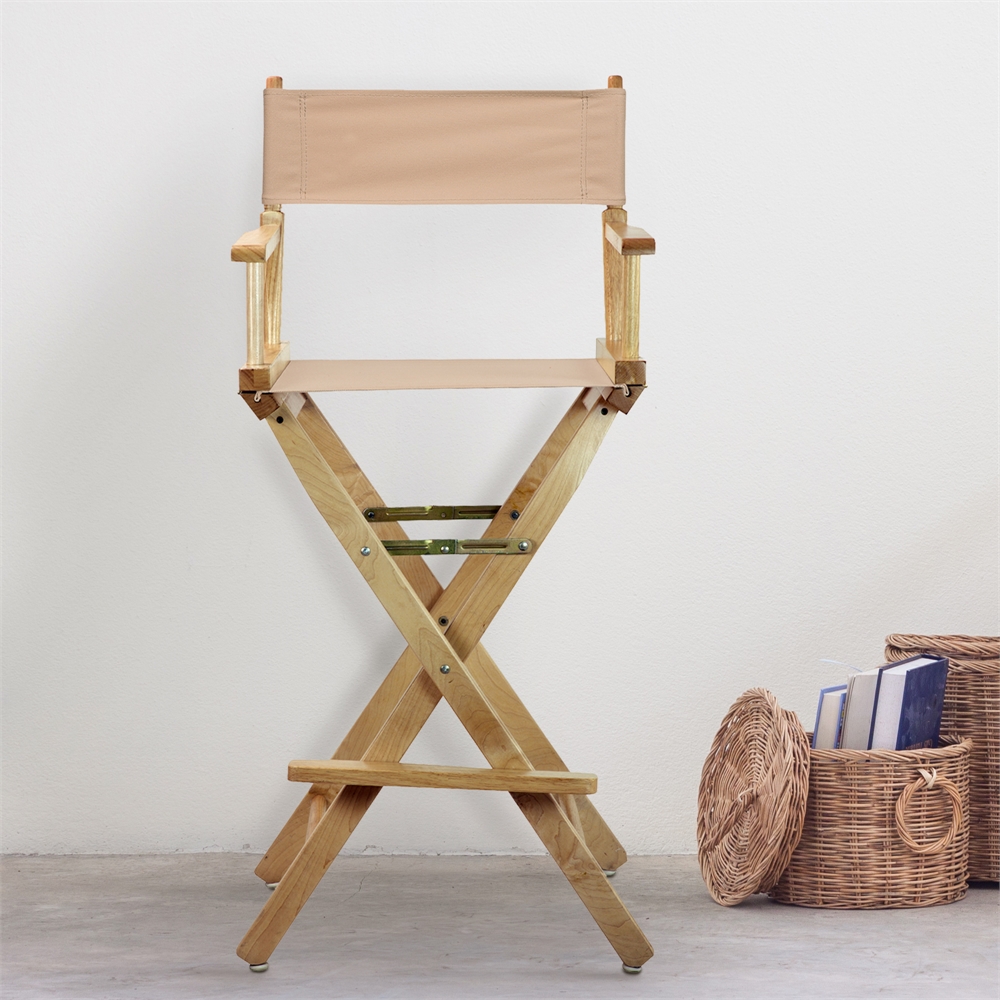 30" Director's Chair Natural Frame-Tan Canvas. Picture 8