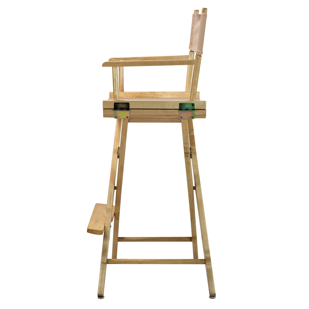 30" Director's Chair Natural Frame-Tan Canvas. Picture 3