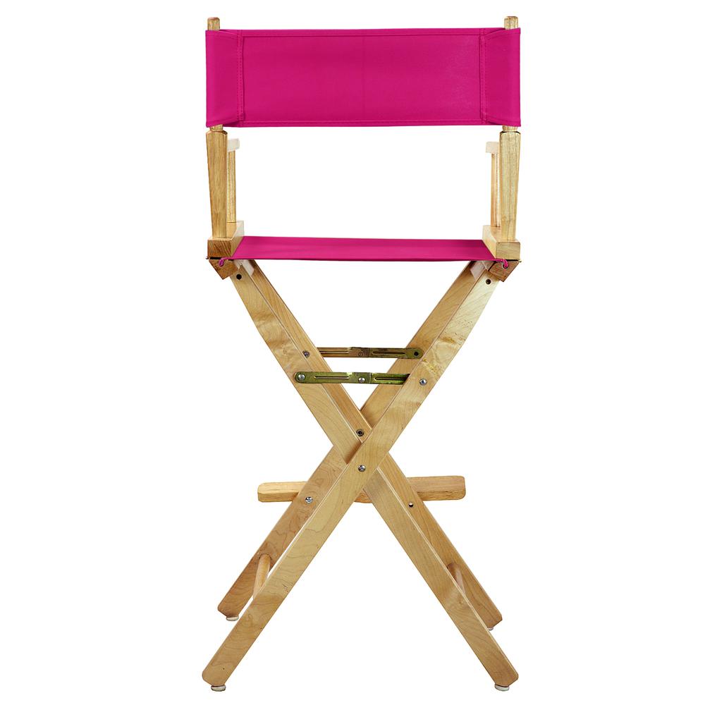 30" Director's Chair Natural Frame-Magenta Canvas. Picture 4