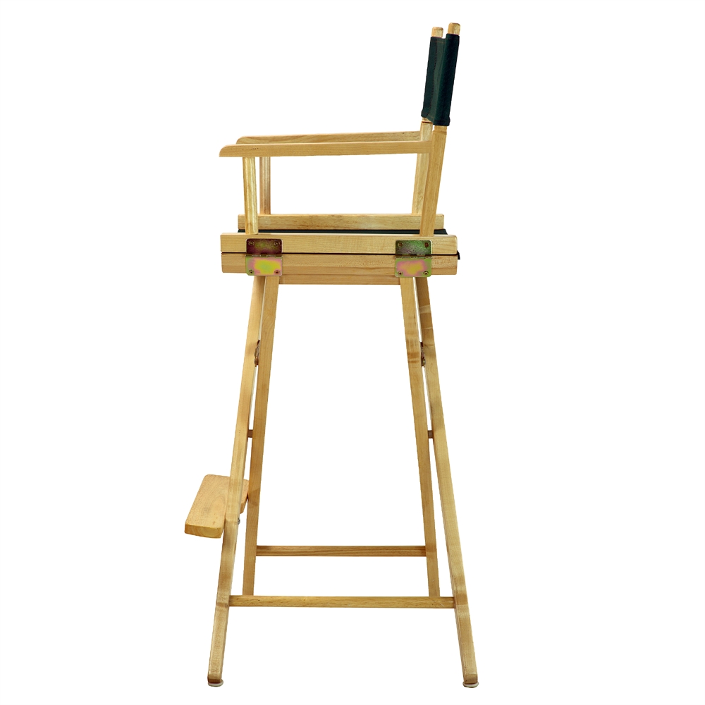 30" Director's Chair Natural Frame-Hunter Green Canvas. Picture 2