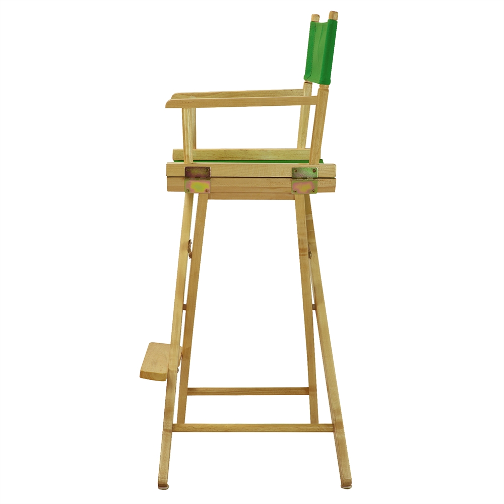 30" Director's Chair Natural Frame-Green Canvas. Picture 2