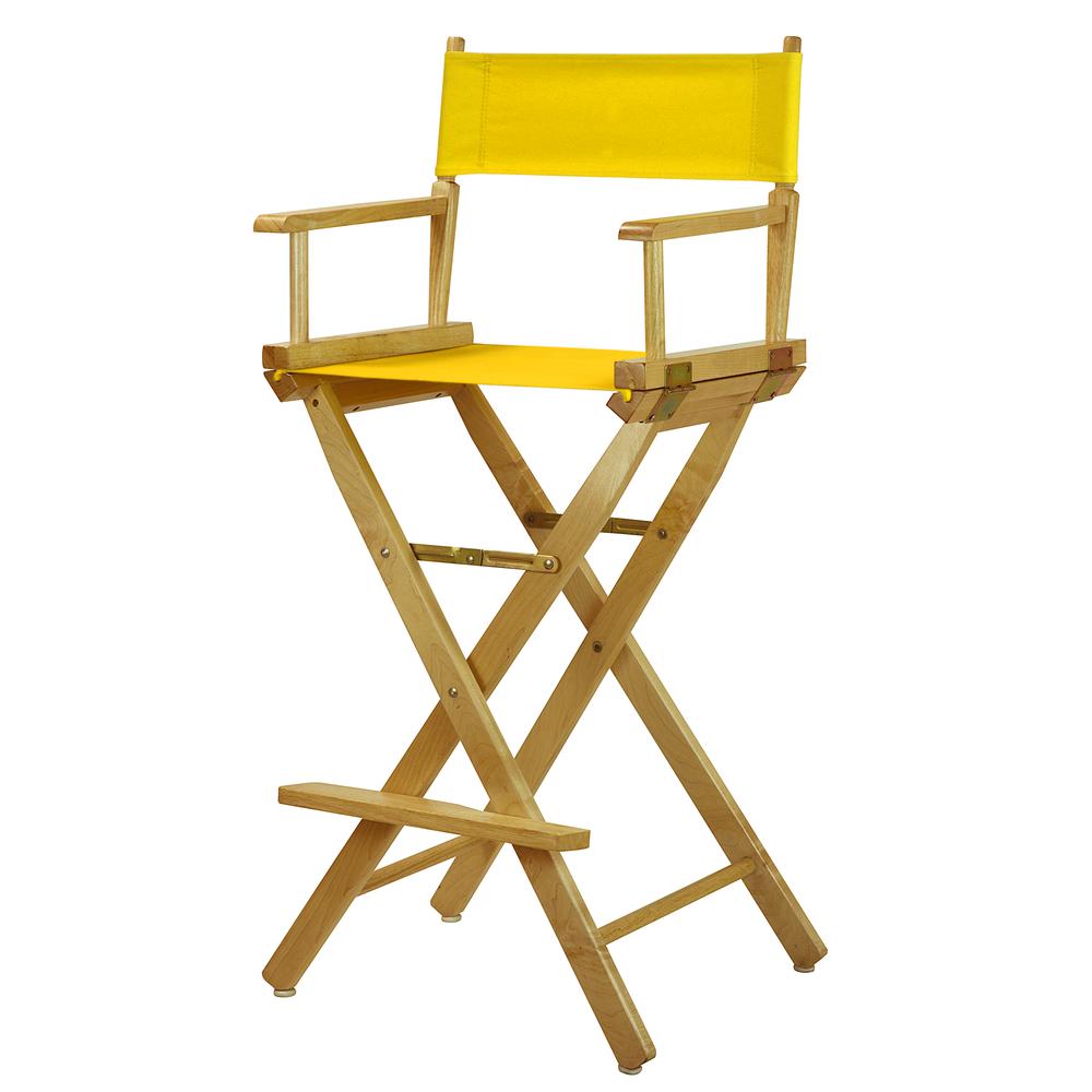 30" Director's Chair Natural Frame-Gold Canvas. Picture 5