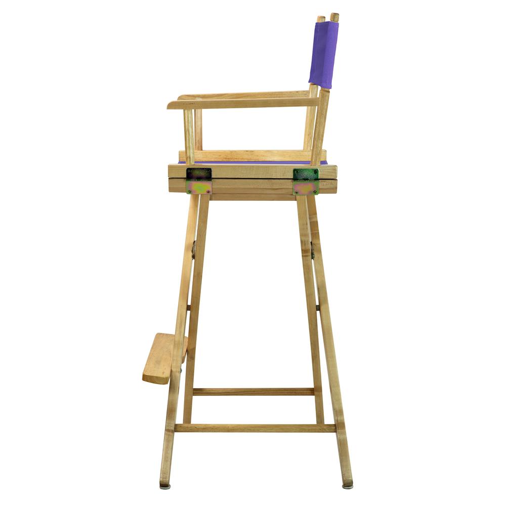 30" Director's Chair Natural Frame-Purple Canvas. Picture 2