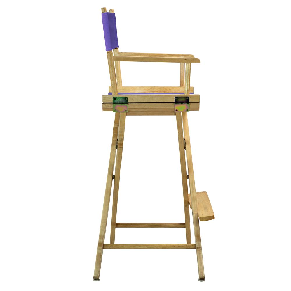 30" Director's Chair Natural Frame-Purple Canvas. Picture 3