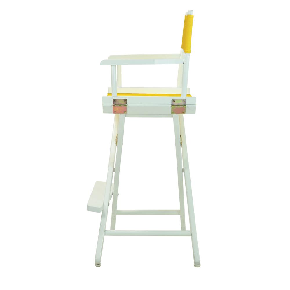30" Director's Chair White Frame-Gold Canvas. Picture 2