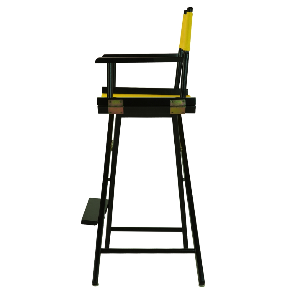 30" Director's Chair Black Frame-Yellow Canvas. Picture 2