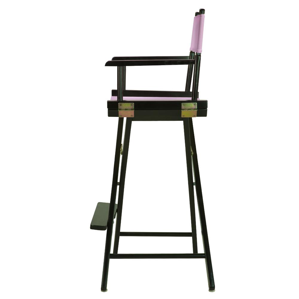 30" Director's Chair Black Frame-Pink Canvas. Picture 2
