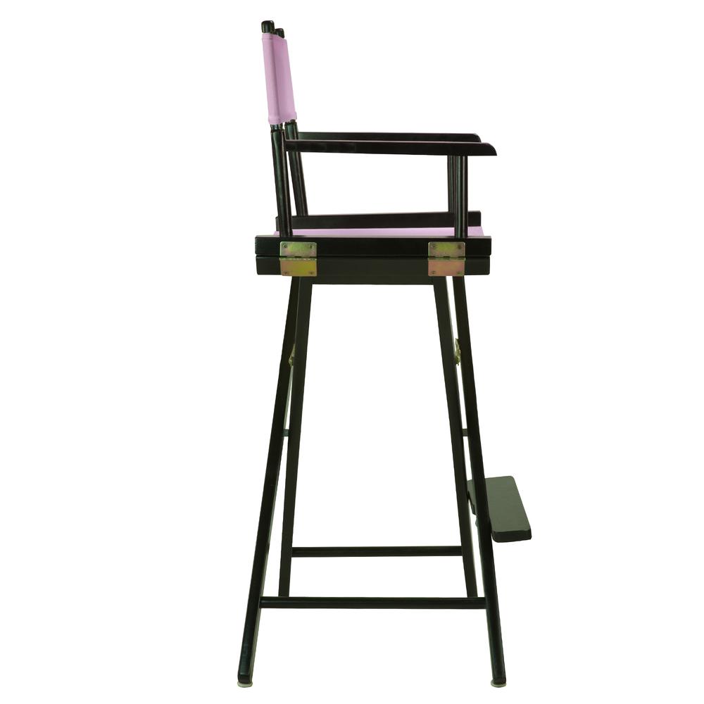 30" Director's Chair Black Frame-Pink Canvas. Picture 3