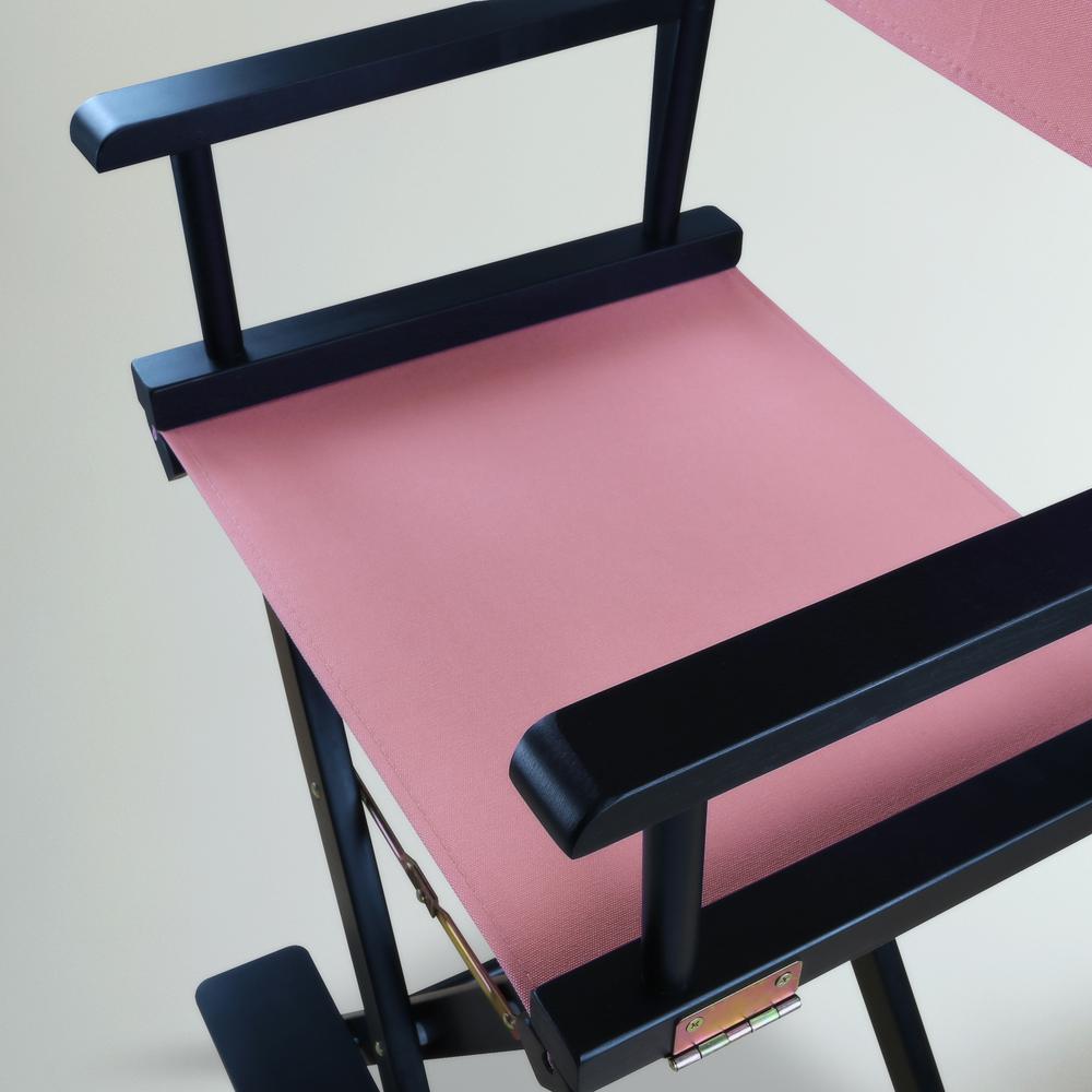 30" Director's Chair Black Frame-Pink Canvas. Picture 11