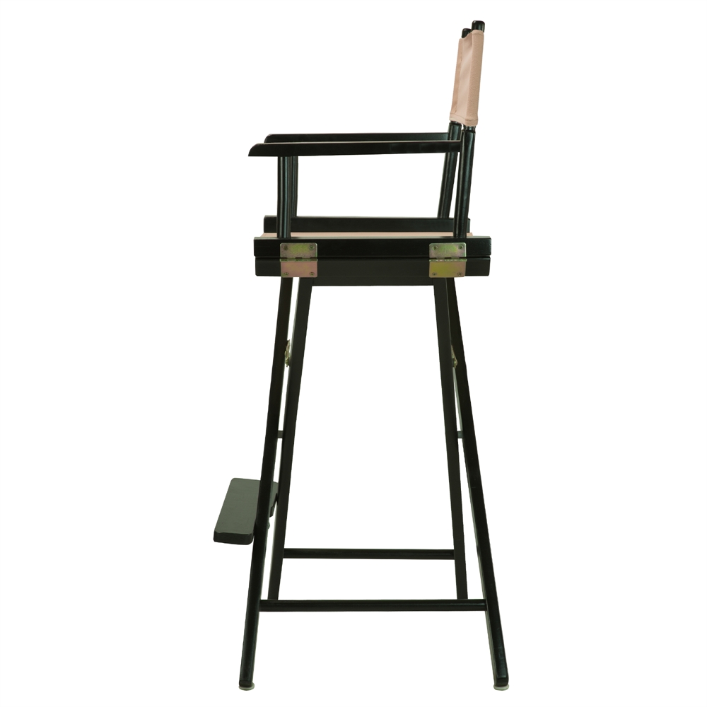 30" Director's Chair Black Frame-Tan Canvas. Picture 3