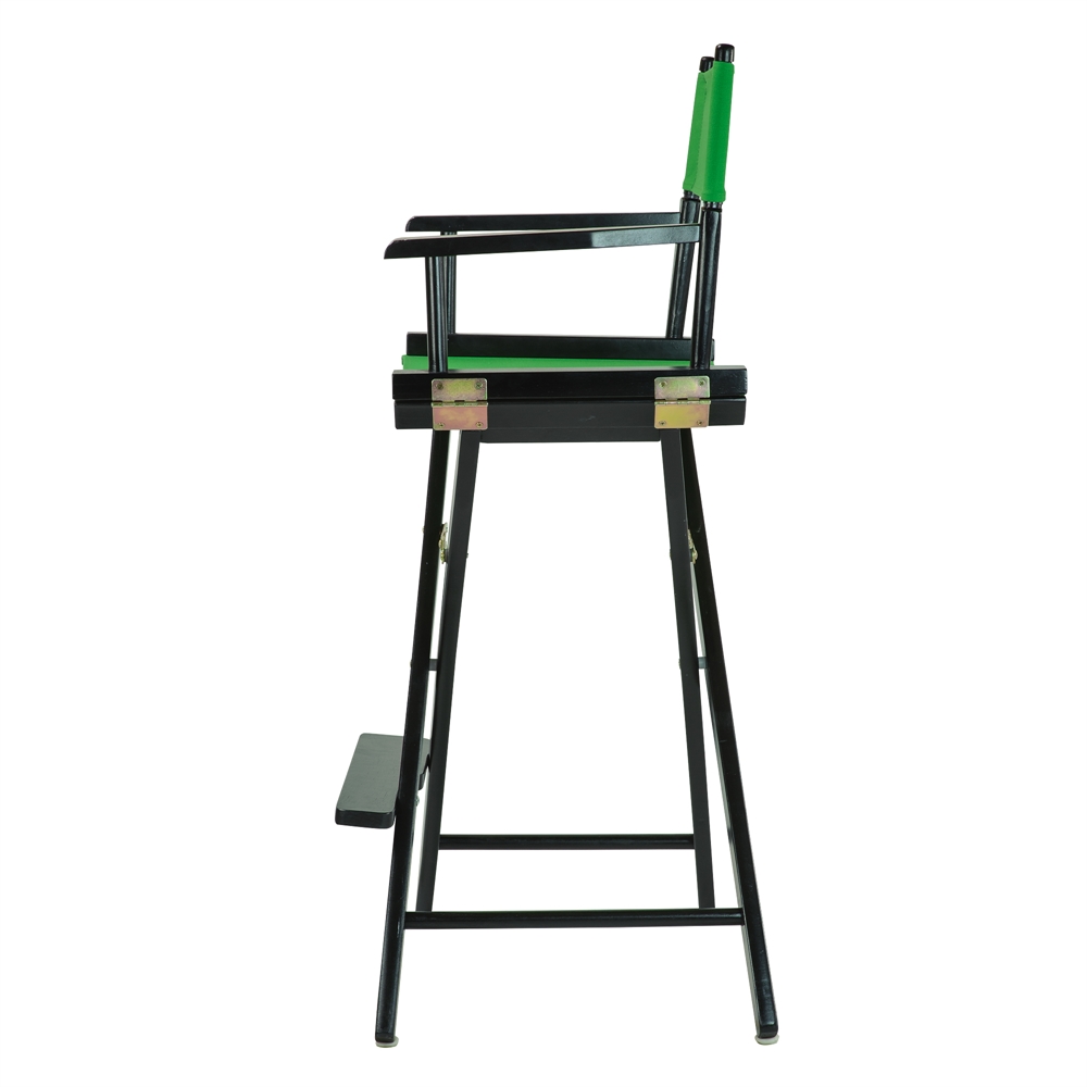 30" Director's Chair Black Frame-Green Canvas. Picture 3