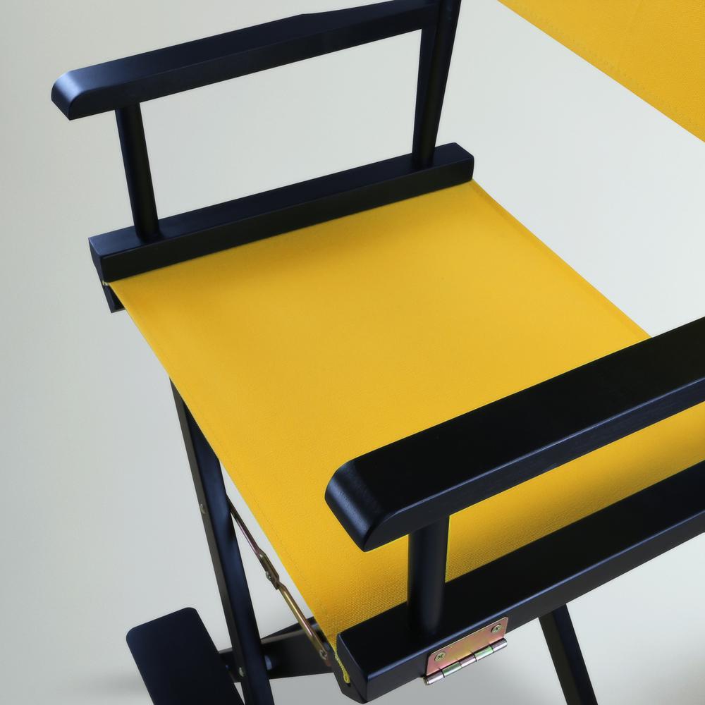 30" Director's Chair Black Frame-Gold Canvas. Picture 11