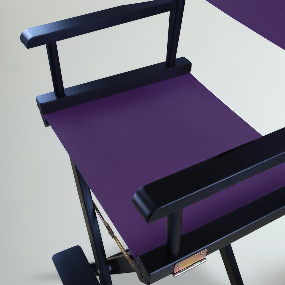 30" Director's Chair Black Frame-Purple Canvas. Picture 11