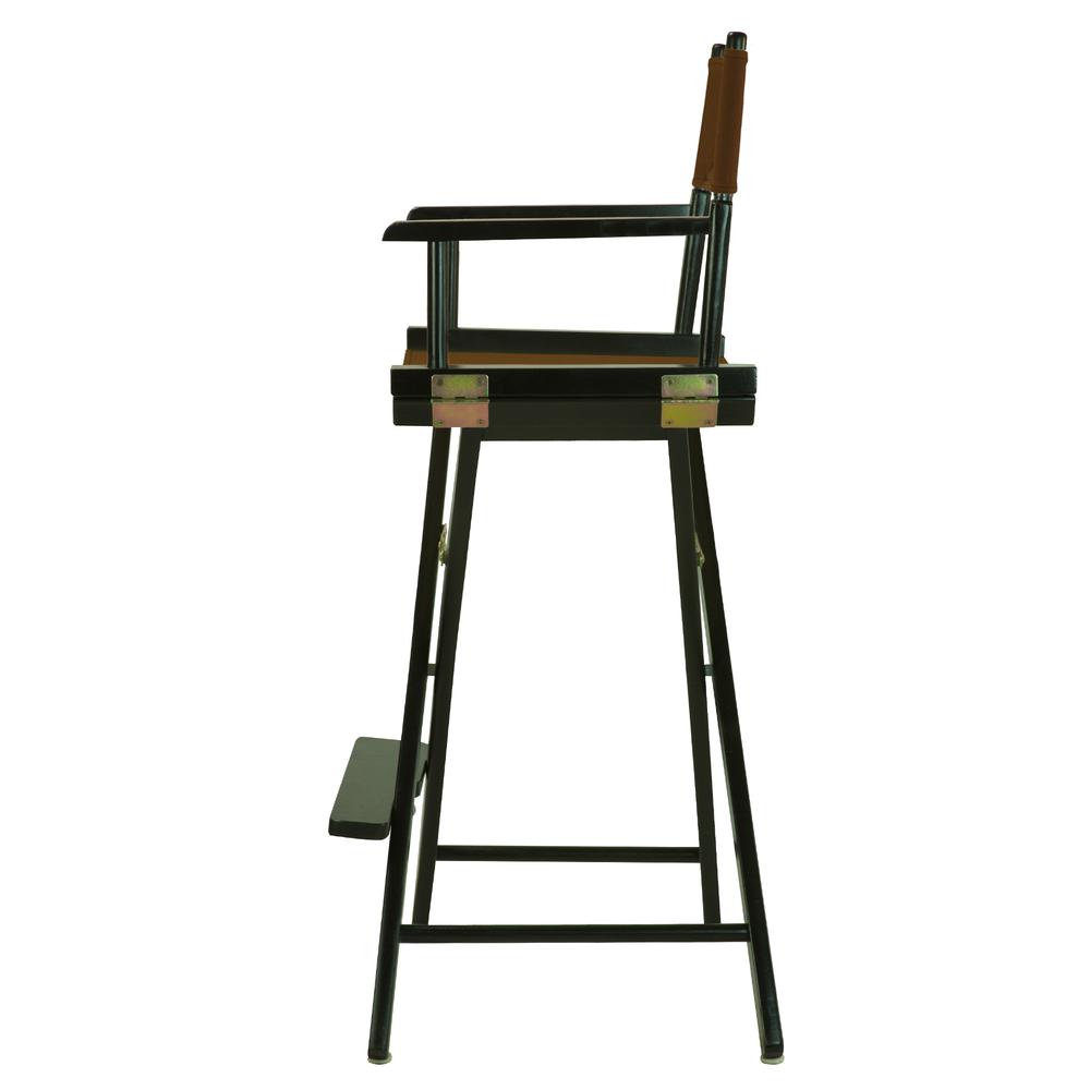 30" Director's Chair Black Frame-Brown Canvas. Picture 2
