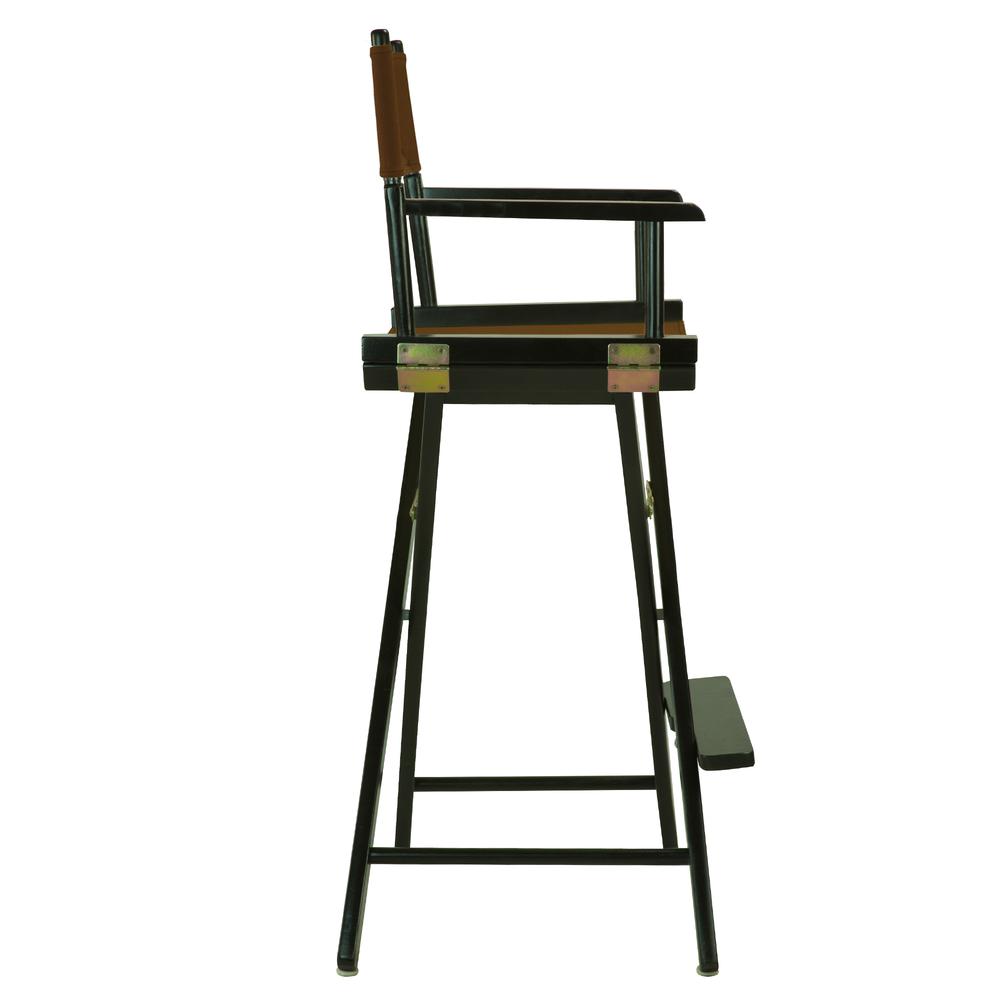 30" Director's Chair Black Frame-Brown Canvas. Picture 3