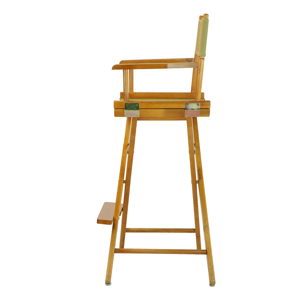 30" Director's Chair Honey Oak Frame- Olive Canvas. Picture 3