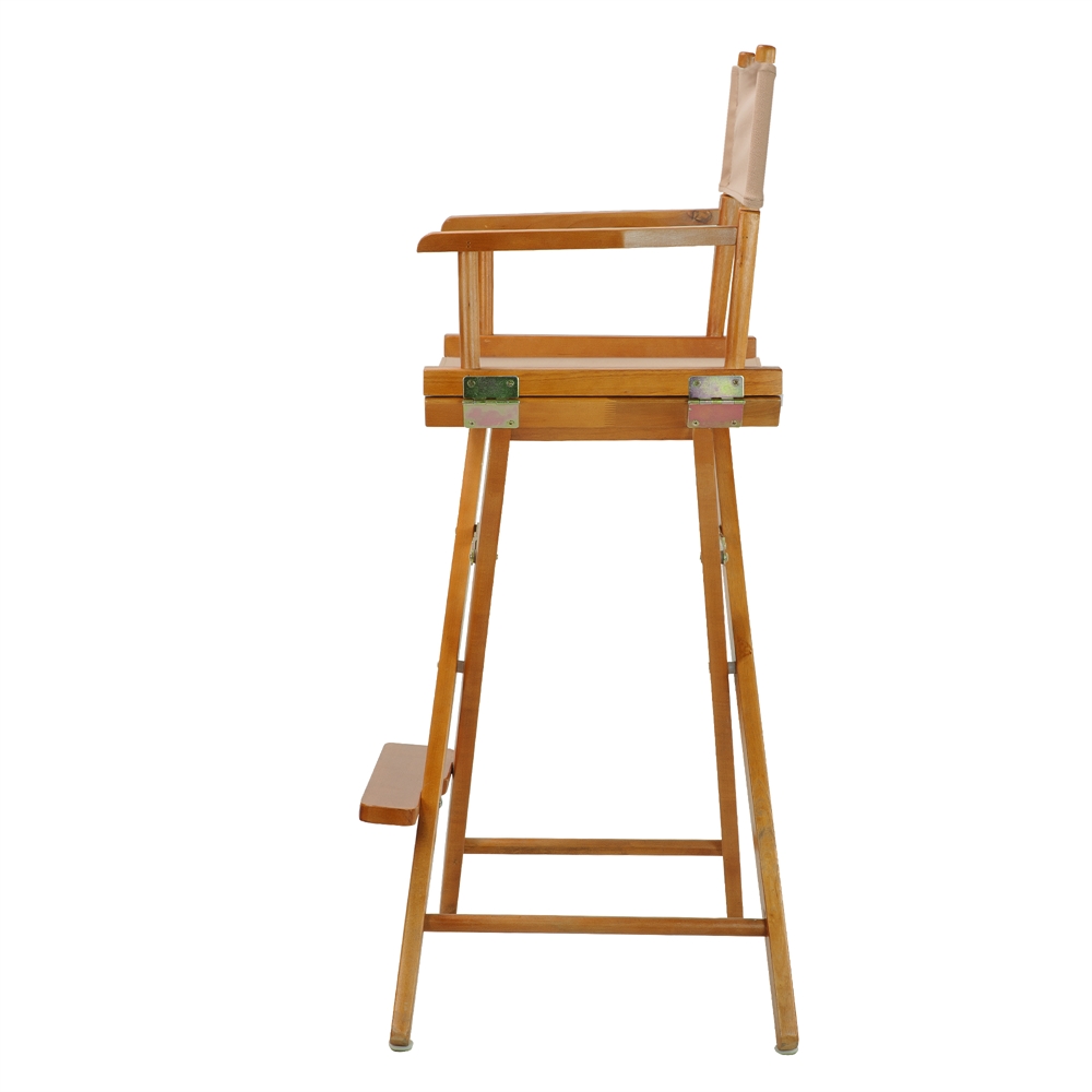 30" Director's Chair Honey Oak Frame-Tan Canvas. Picture 3
