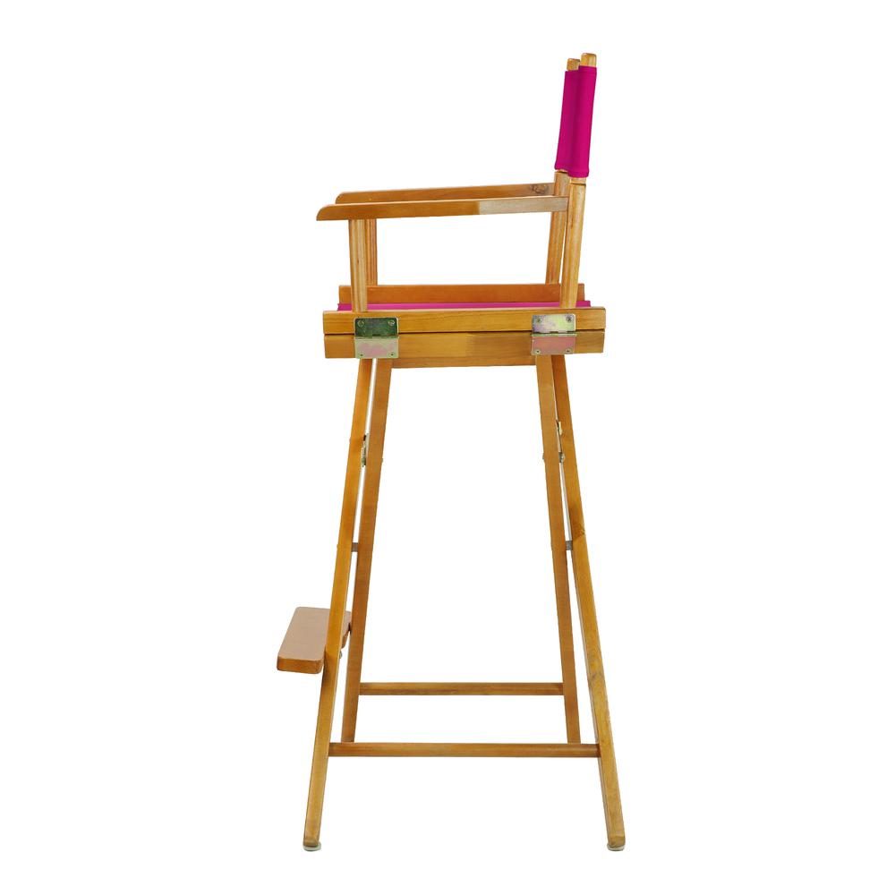 30" Director's Chair Honey Oak Frame-Magenta Canvas. Picture 2