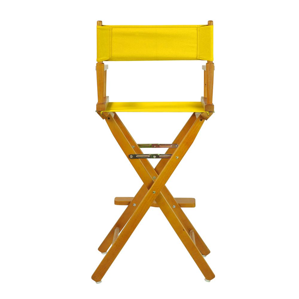 30" Director's Chair Honey Oak Frame-Gold Canvas. Picture 4